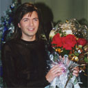 Композитор и певец Дмитрий Маликов. После концерта. Москва, Кремль, 2001 год